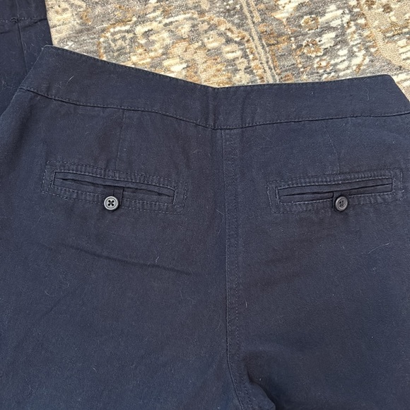Jcrew navy cotton and linen pants. Size 00 - Picture 4 of 4